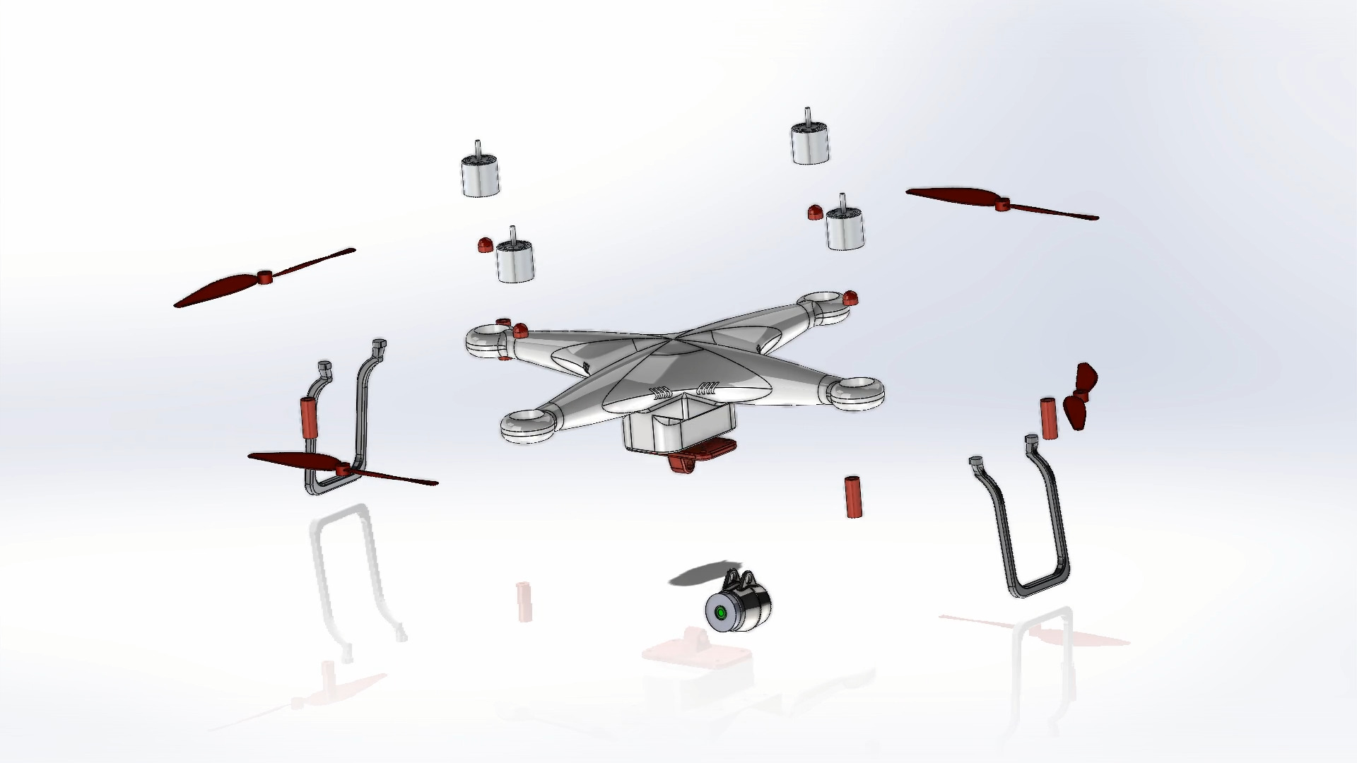 Precision UAV Camera Drone High Detail 3D Model 3D model_4