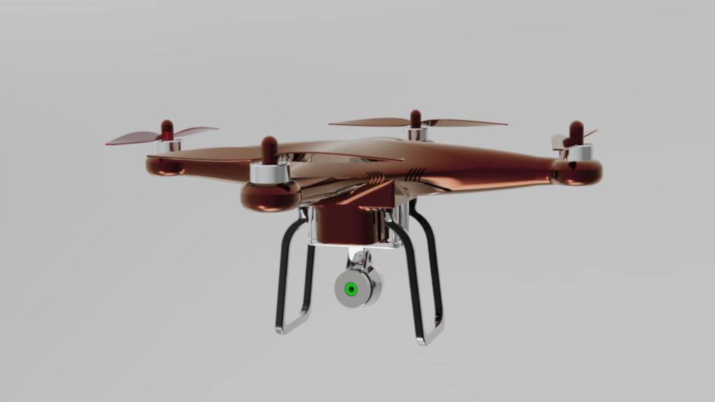 Precision UAV Camera Drone High Detail 3D Model 3D model_1