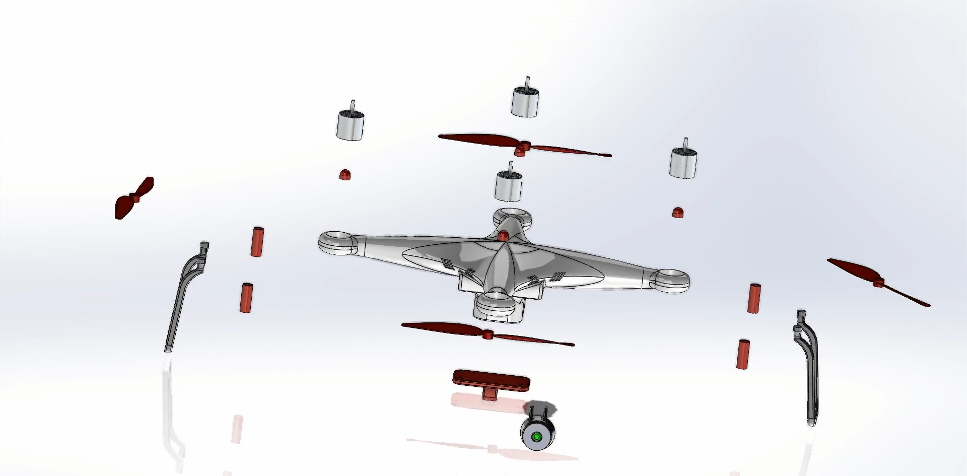 Precision UAV Camera Drone High Detail 3D Model 3D model_5