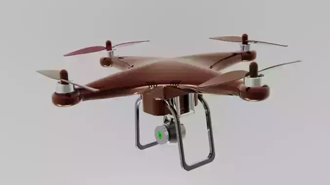 Precision UAV Camera Drone High Detail 3D Model