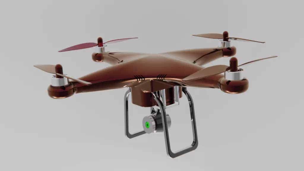 Precision UAV Camera Drone High Detail 3D Model 3D model_0