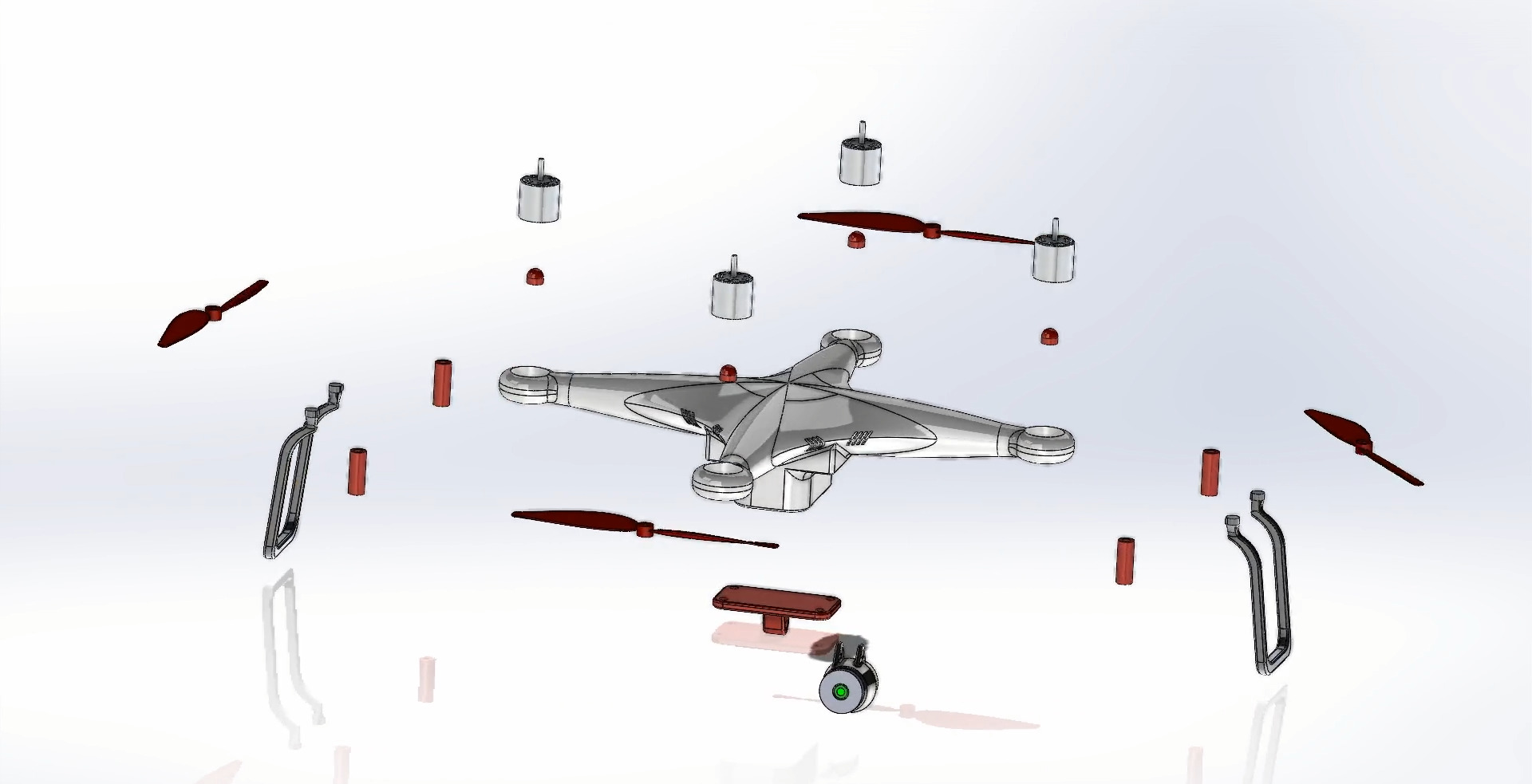 Precision UAV Camera Drone High Detail 3D Model 3D model_6