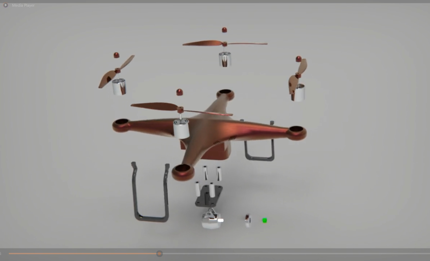 Precision UAV Camera Drone High Detail 3D Model 3D model_7