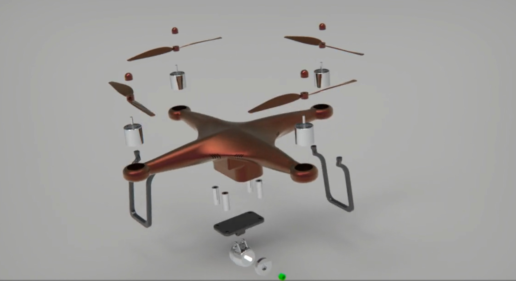 Precision UAV Camera Drone High Detail 3D Model 3D model_8