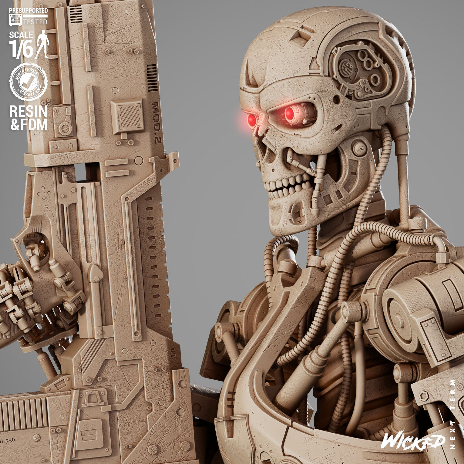 Wicked Movies Terminator Diorama 3D print model_6