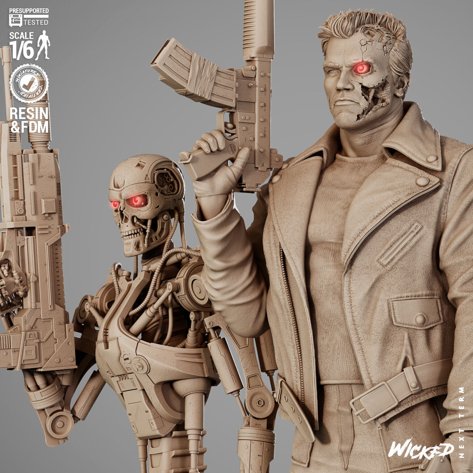 Wicked Movies Terminator Diorama 3D print model_1