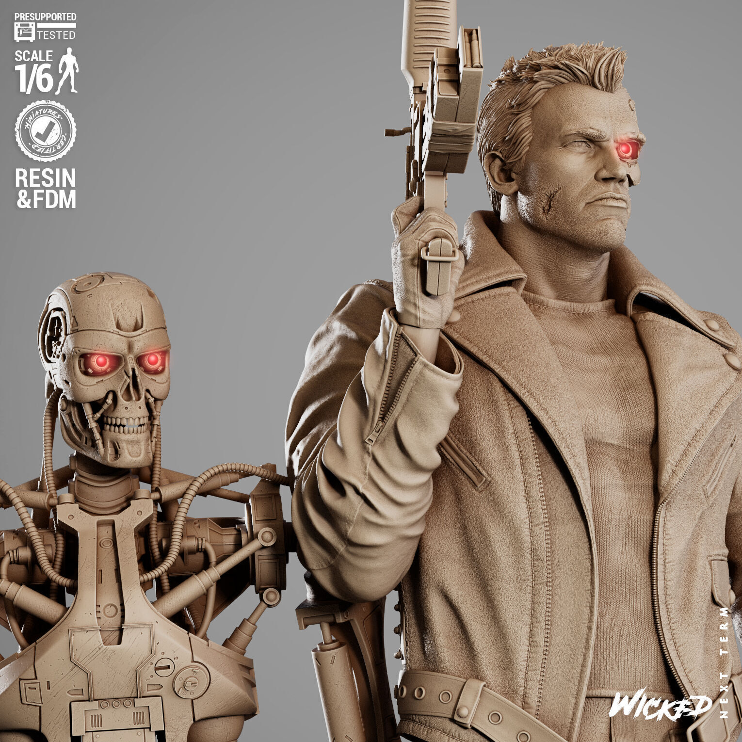 Wicked Movies Terminator Diorama 3D print model_13