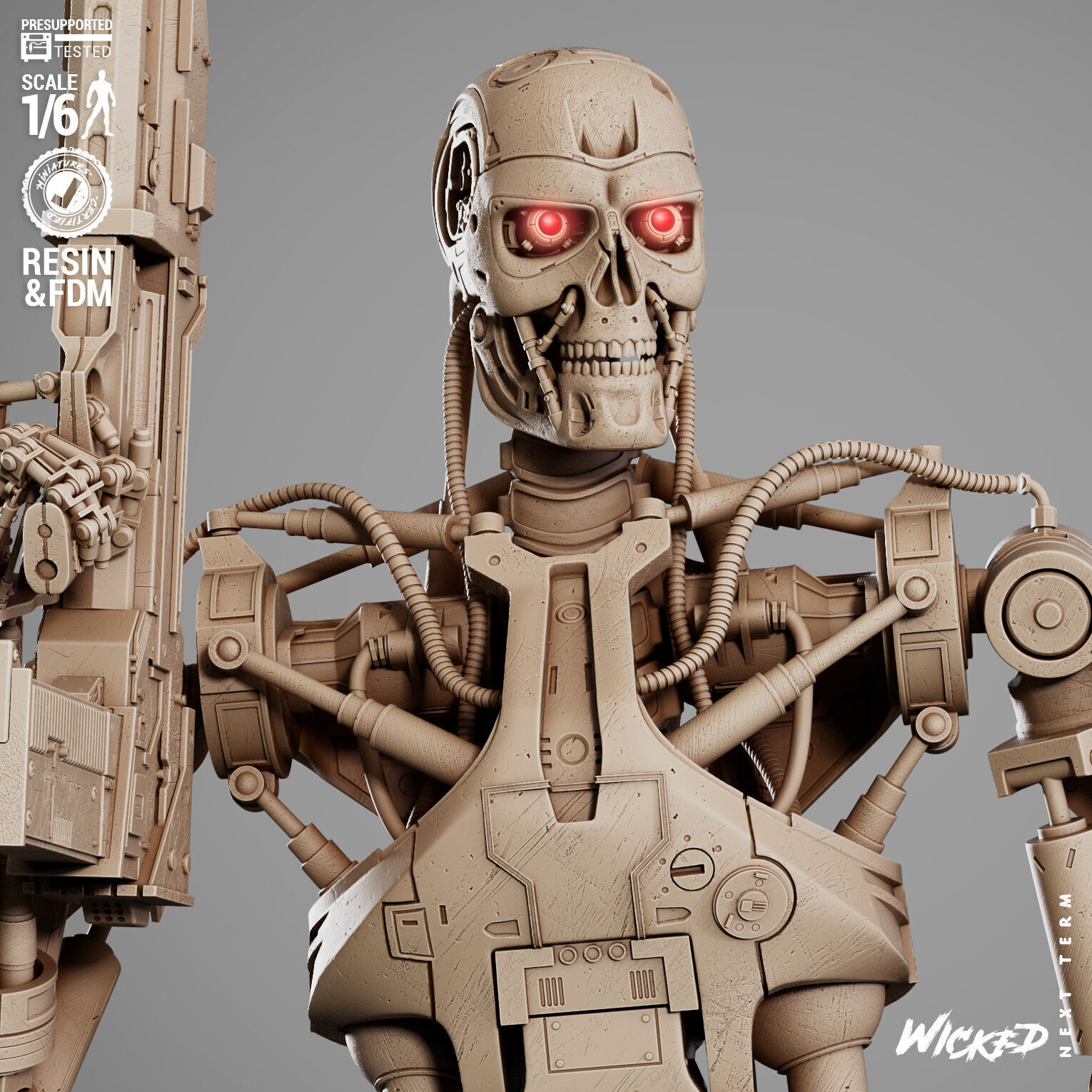 Wicked Movies Terminator Diorama 3D print model_9