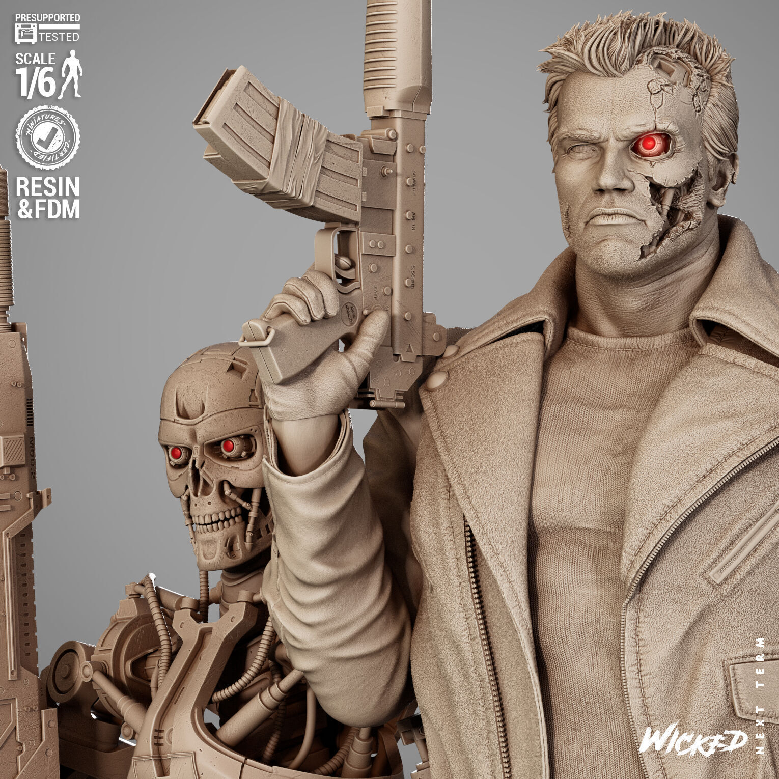 Wicked Movies Terminator Diorama 3D print model_28