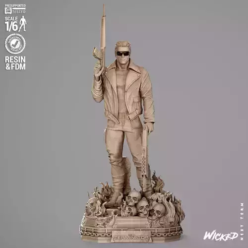 Wicked Movies Terminator Sculpture 3D print model