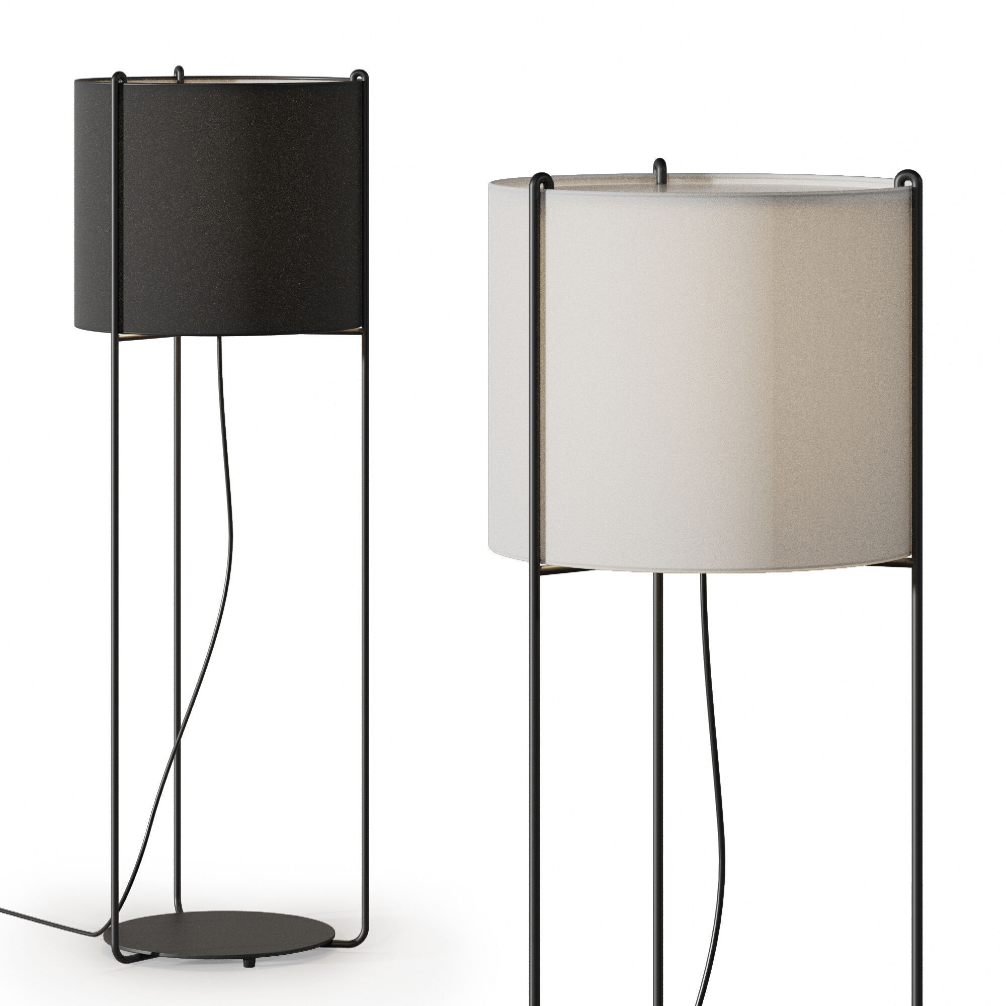 Floor lamp Faro Barcelona DRUM 3D model_1