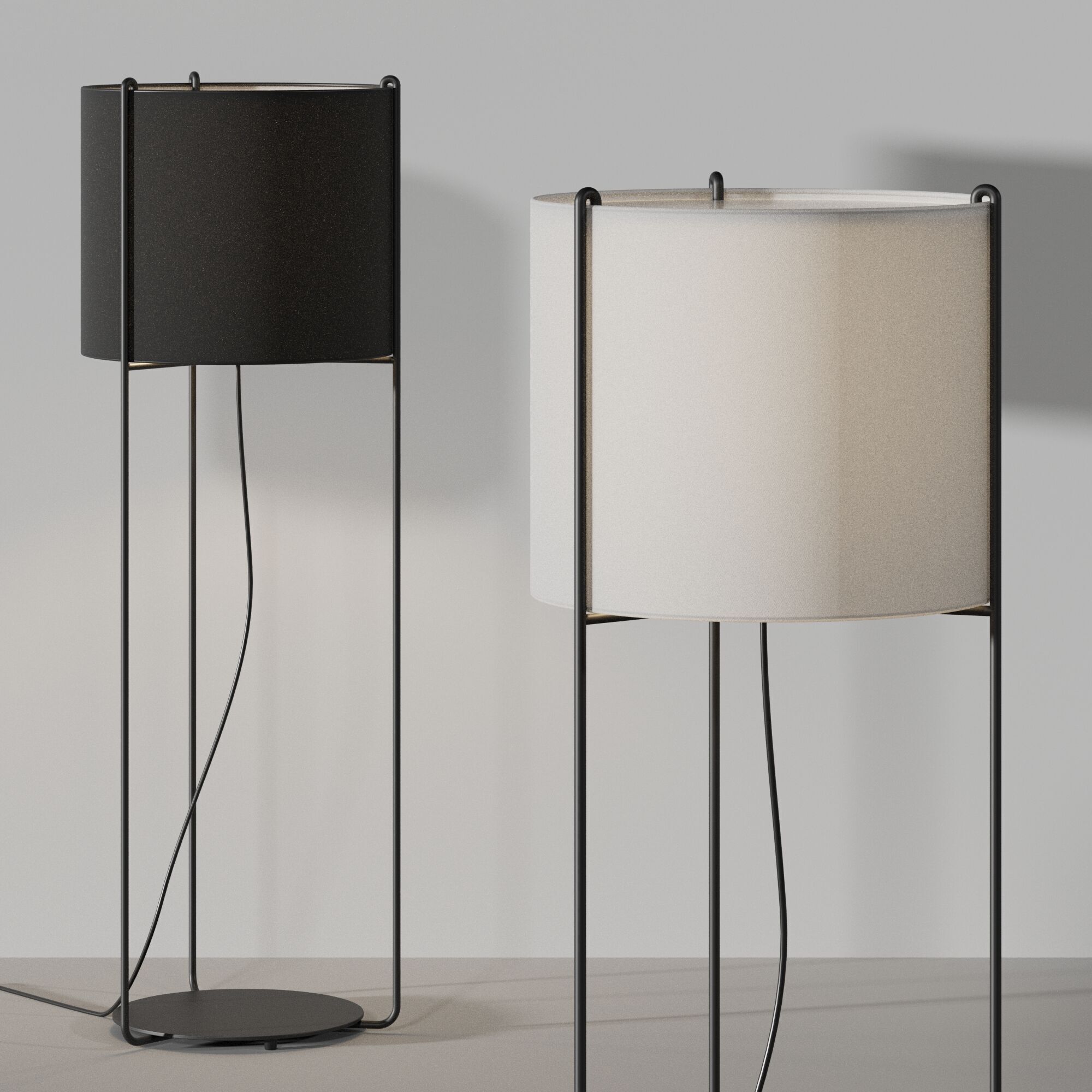 Floor lamp Faro Barcelona DRUM 3D model_9