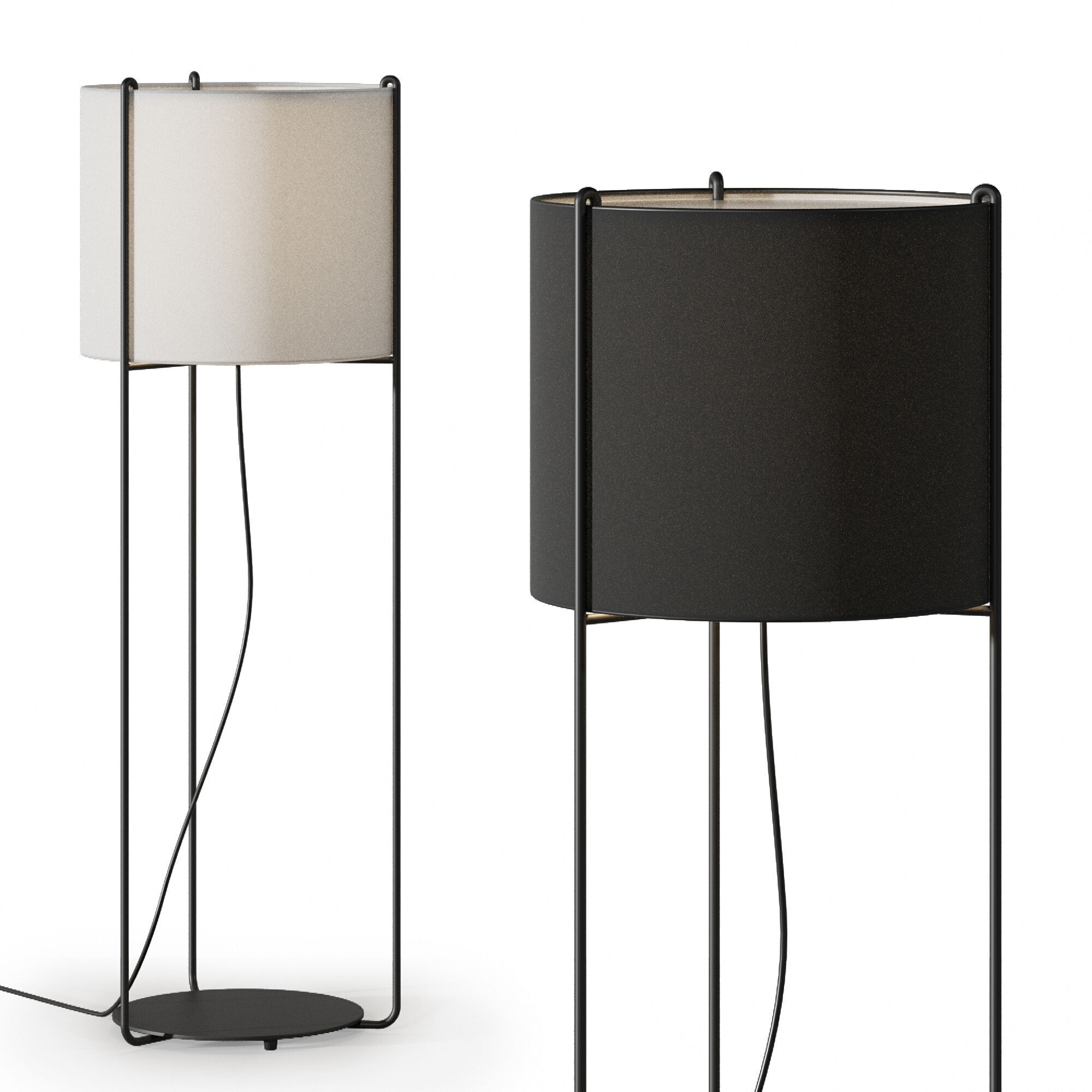 Floor lamp Faro Barcelona DRUM 3D model_2