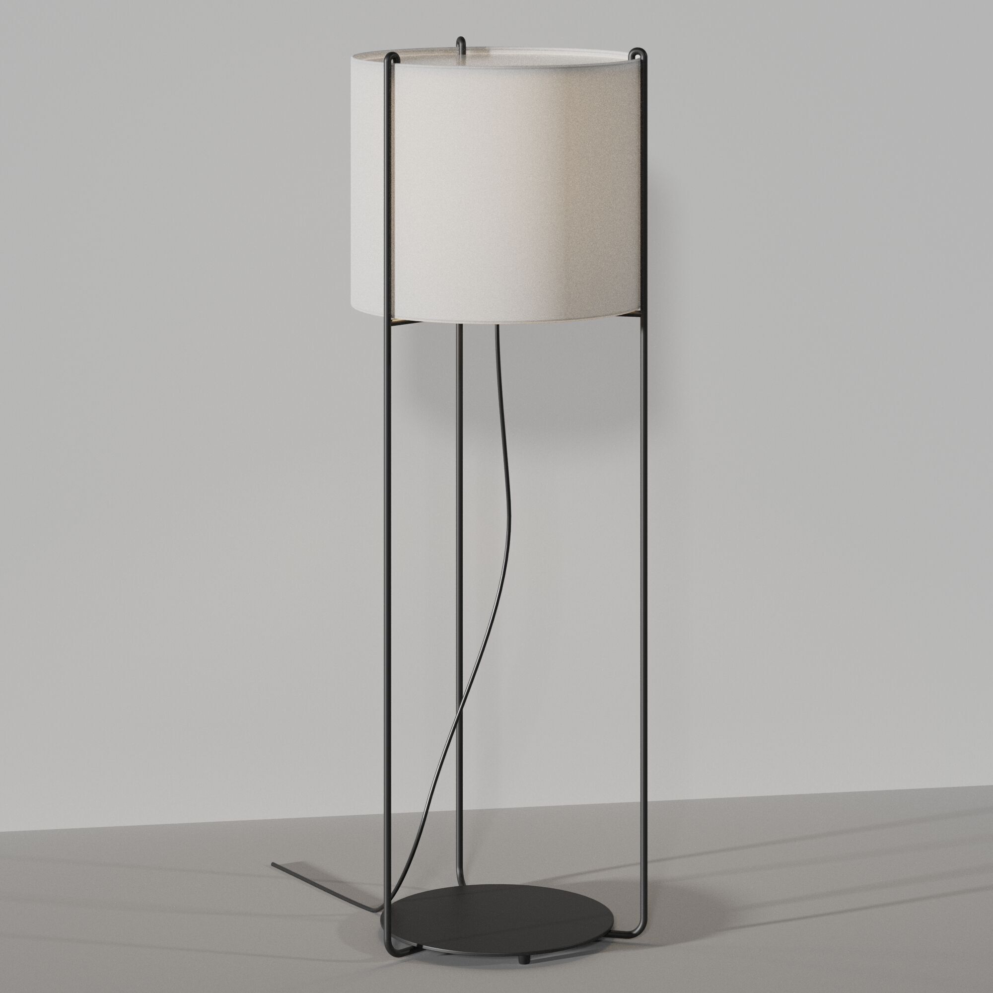 Floor lamp Faro Barcelona DRUM 3D model_12