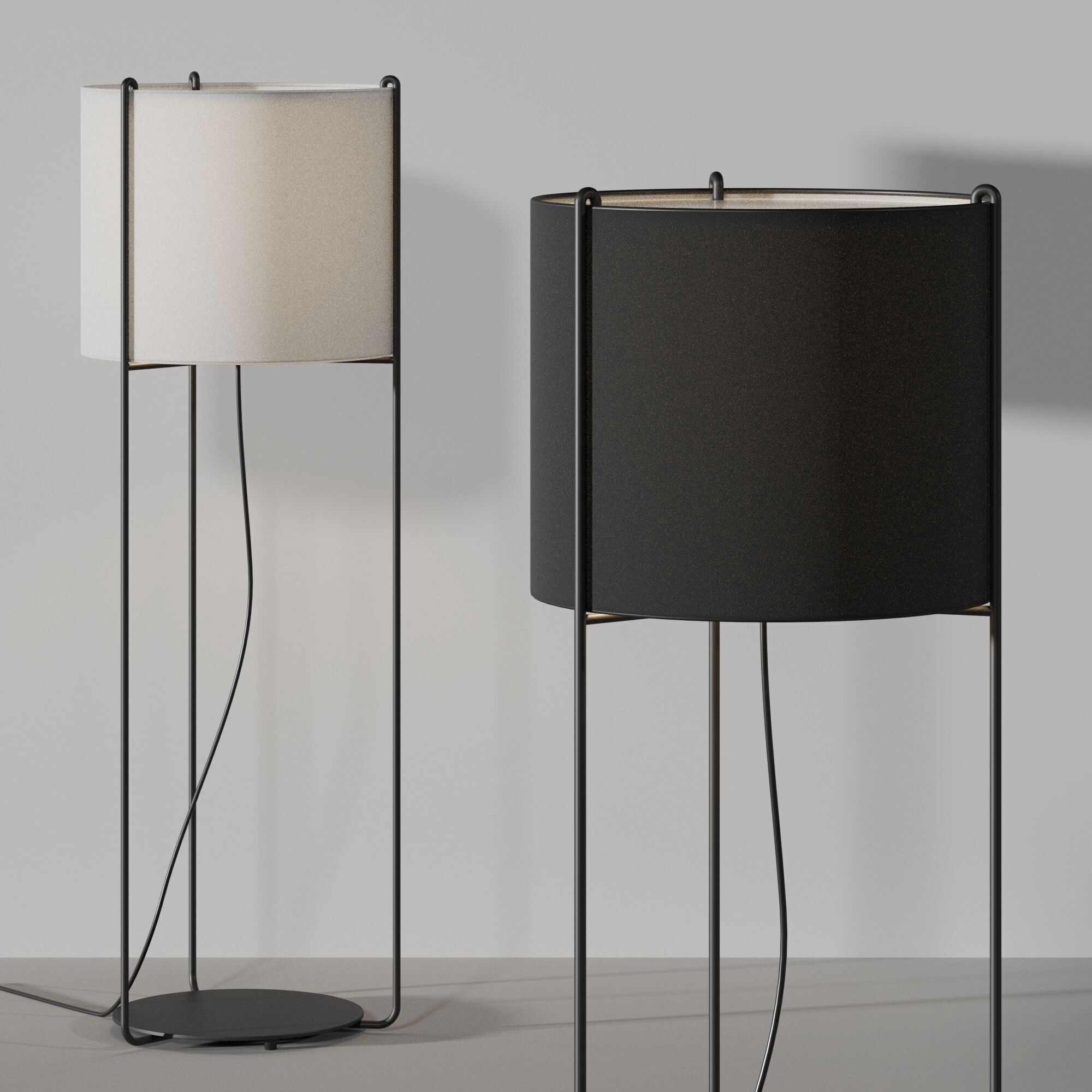 Floor lamp Faro Barcelona DRUM 3D model_8