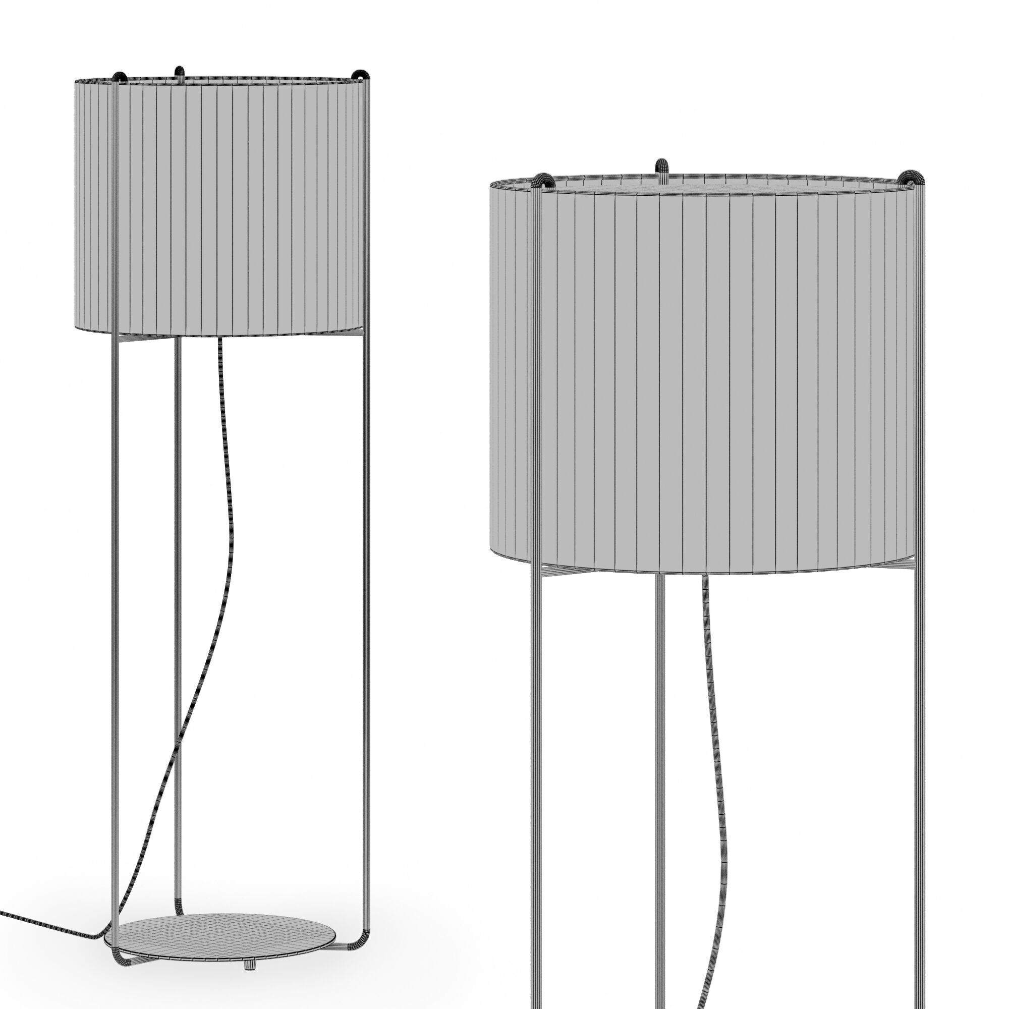 Floor lamp Faro Barcelona DRUM 3D model_7