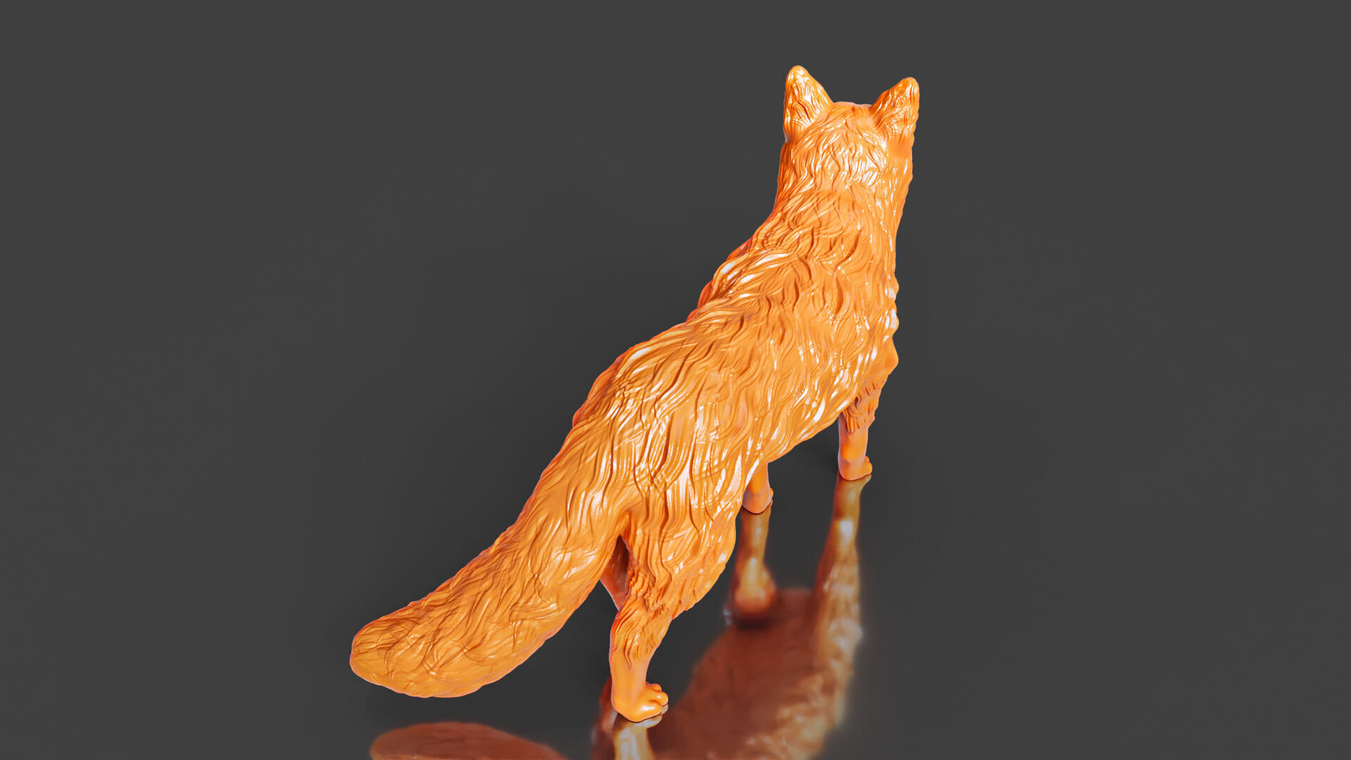 Realistic Red Fox 3D print model_4