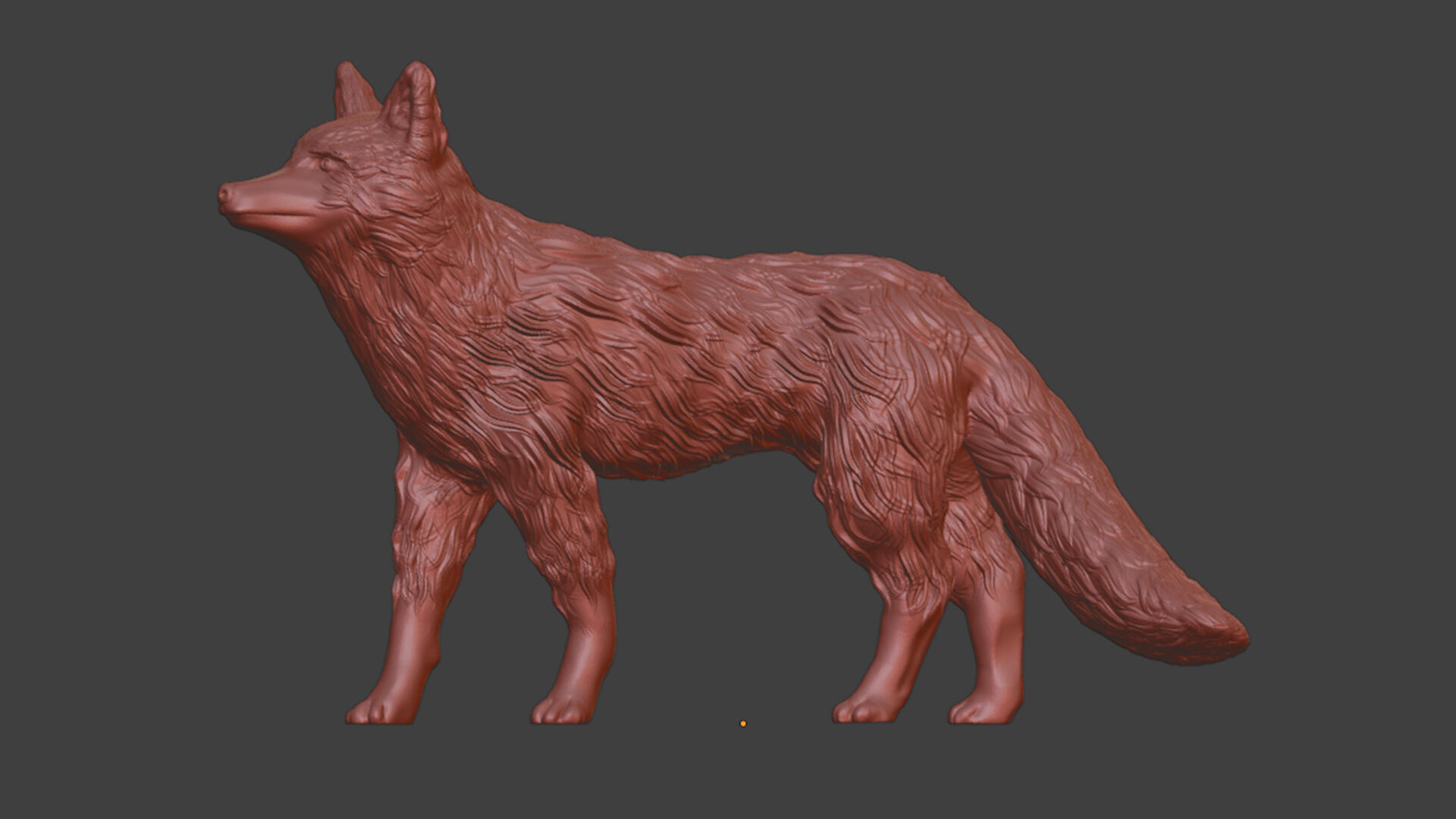 Realistic Red Fox 3D print model_6