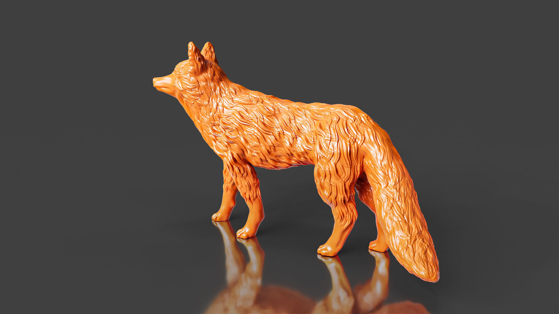 Realistic Red Fox 3D print model_5