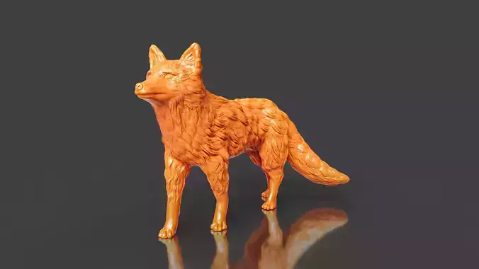 Realistic Red Fox 