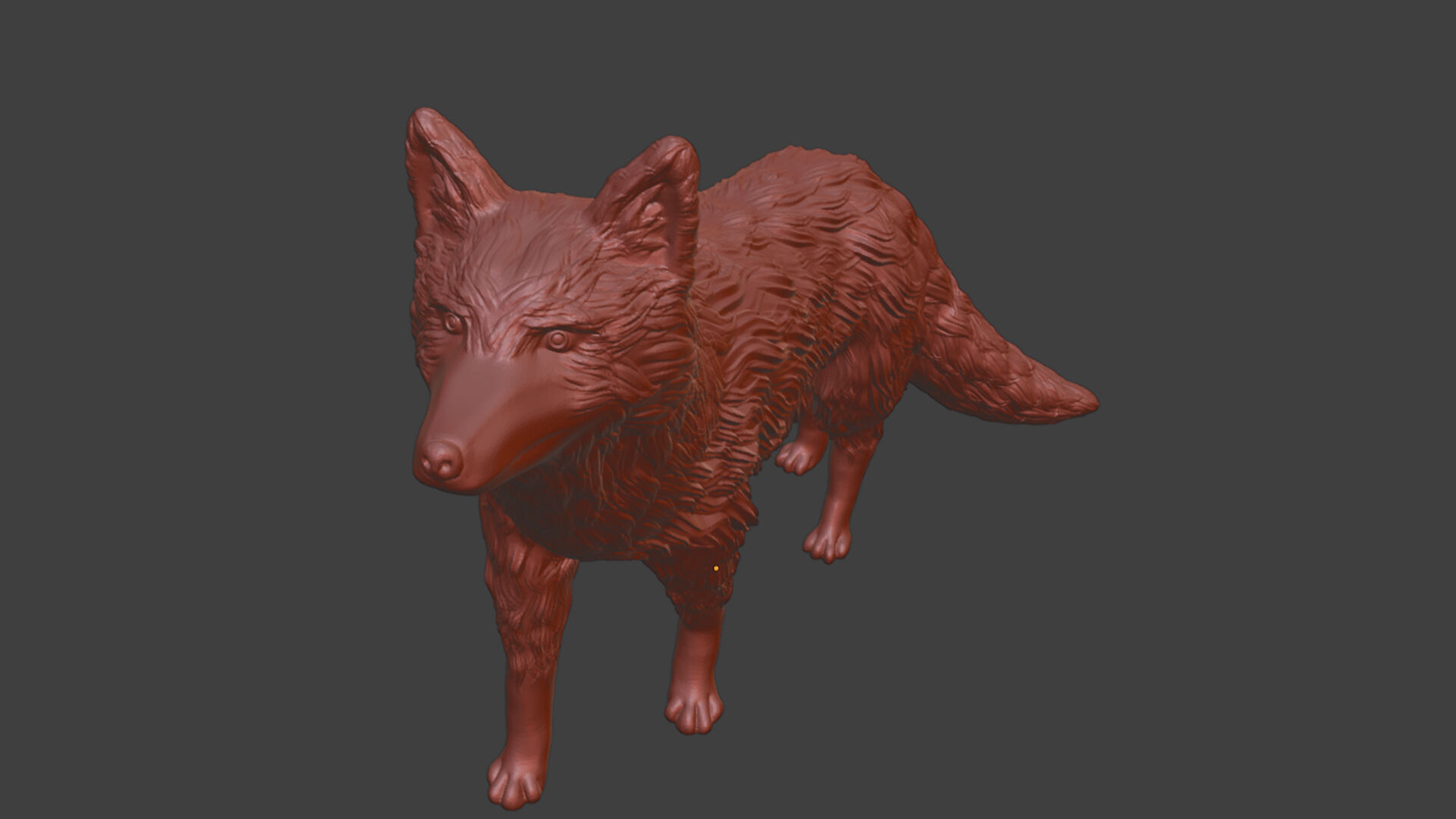Realistic Red Fox 3D print model_8