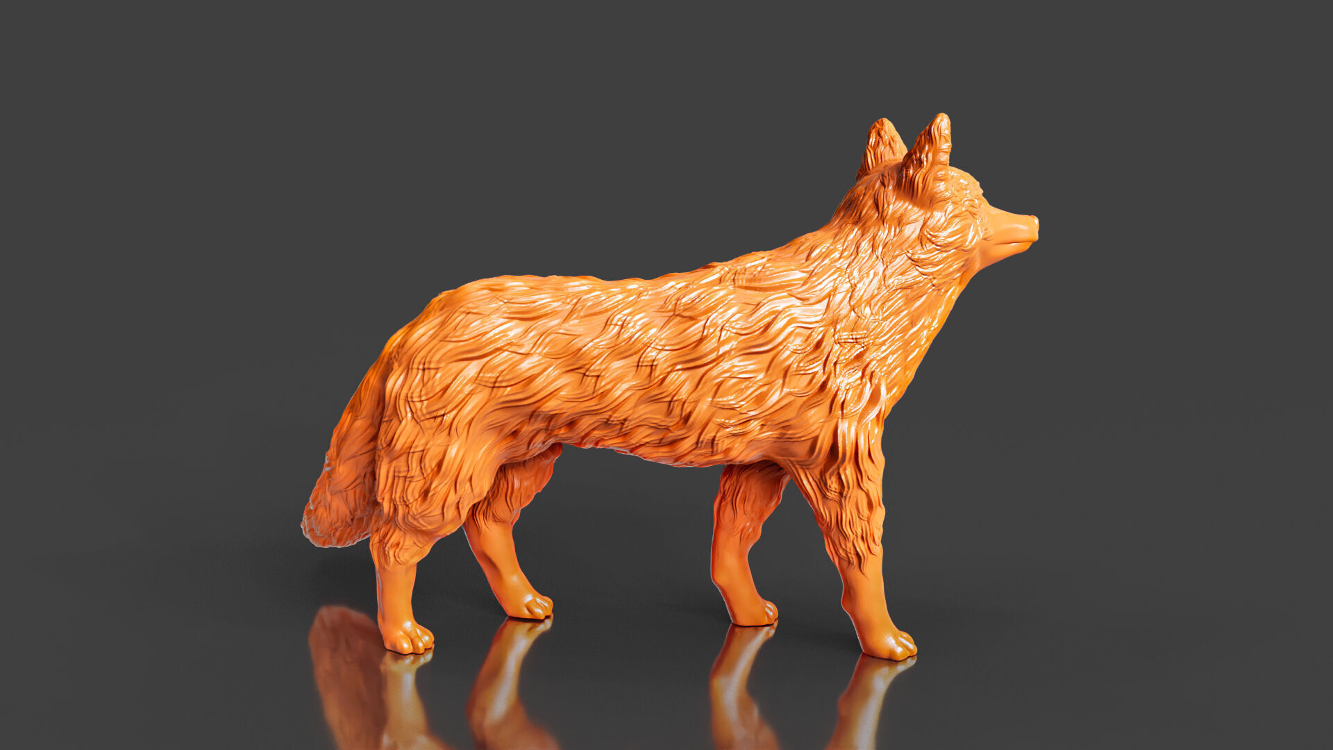 Realistic Red Fox 3D print model_3