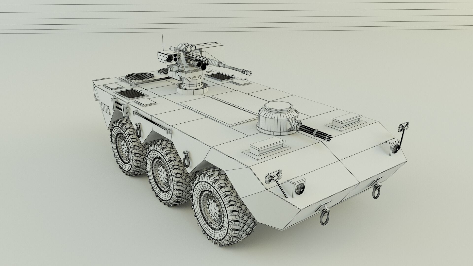 Armored vehicle 3D model_12