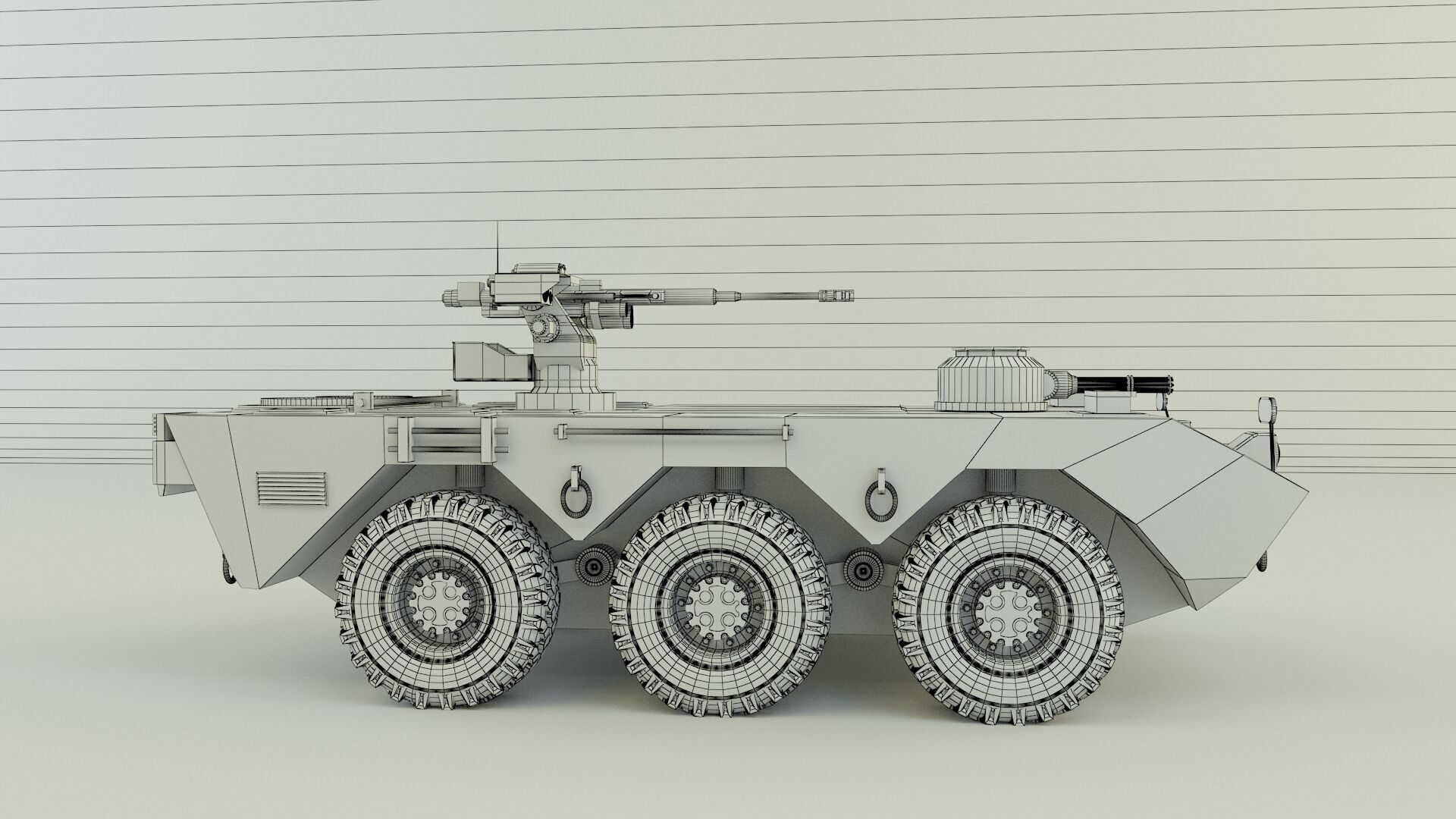 Armored vehicle 3D model_9