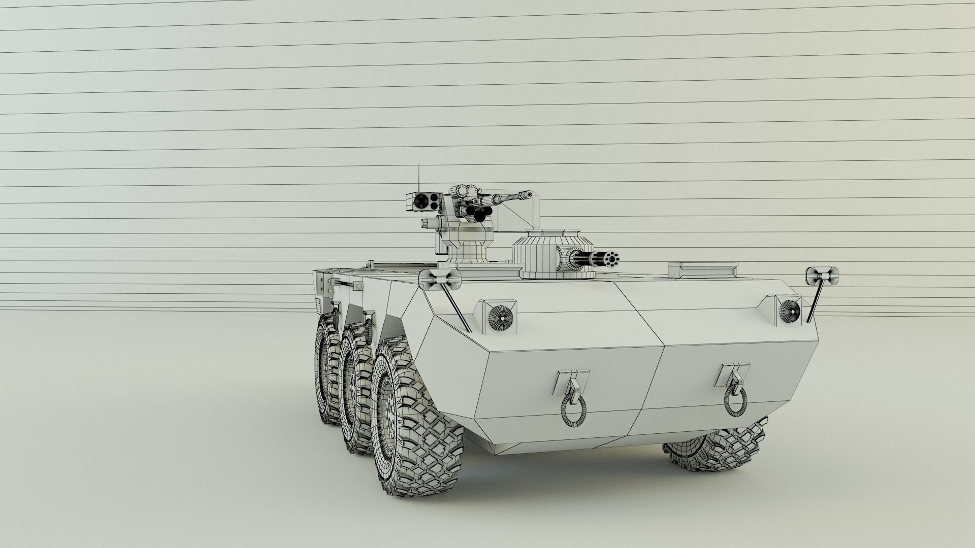 Armored vehicle 3D model_11