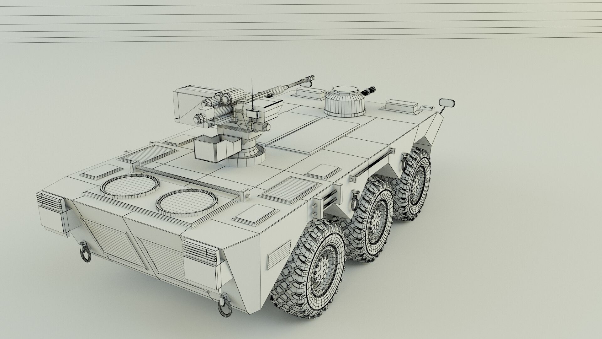Armored vehicle 3D model_10