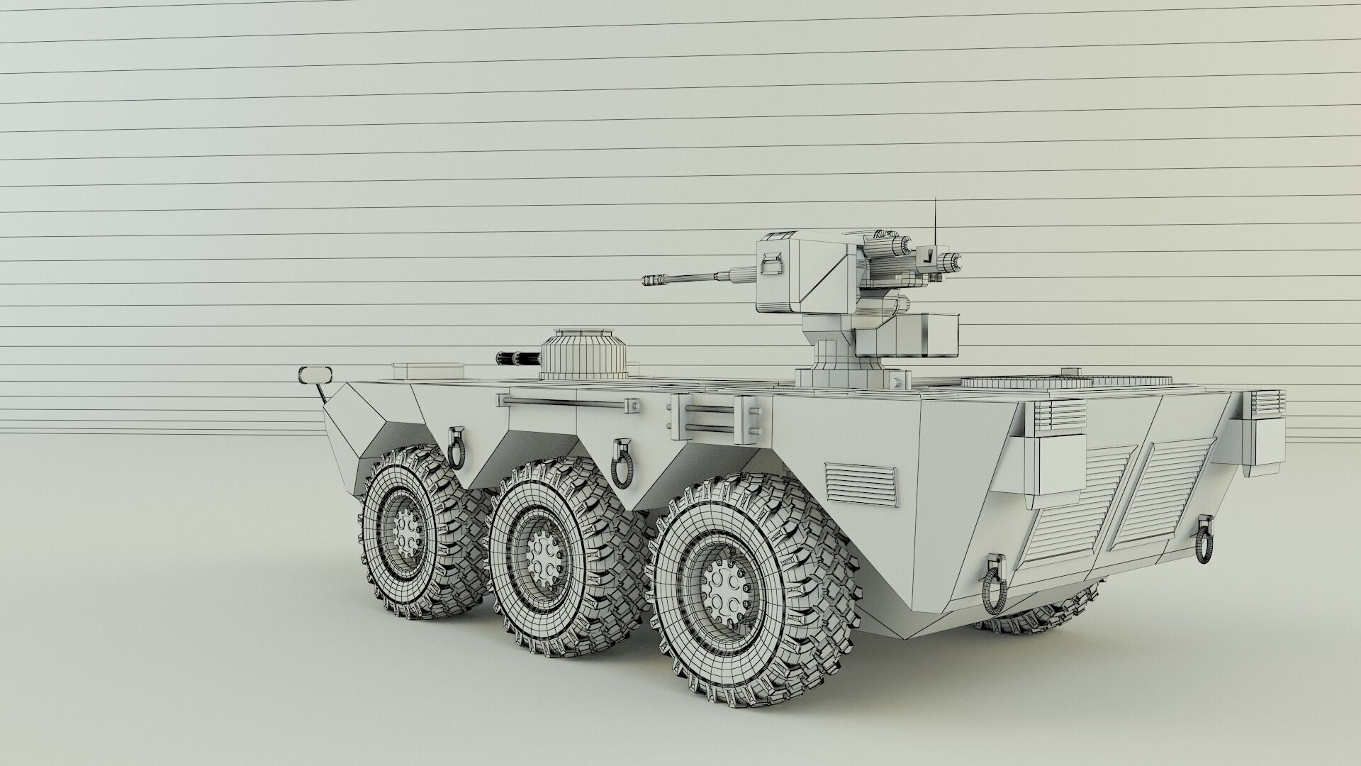 Armored vehicle 3D model_8