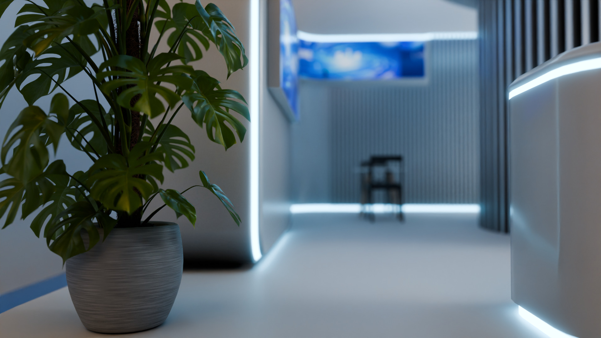 Modern Exhibition Booth 3D Model Trade Show Stand 3D model 3D model_4