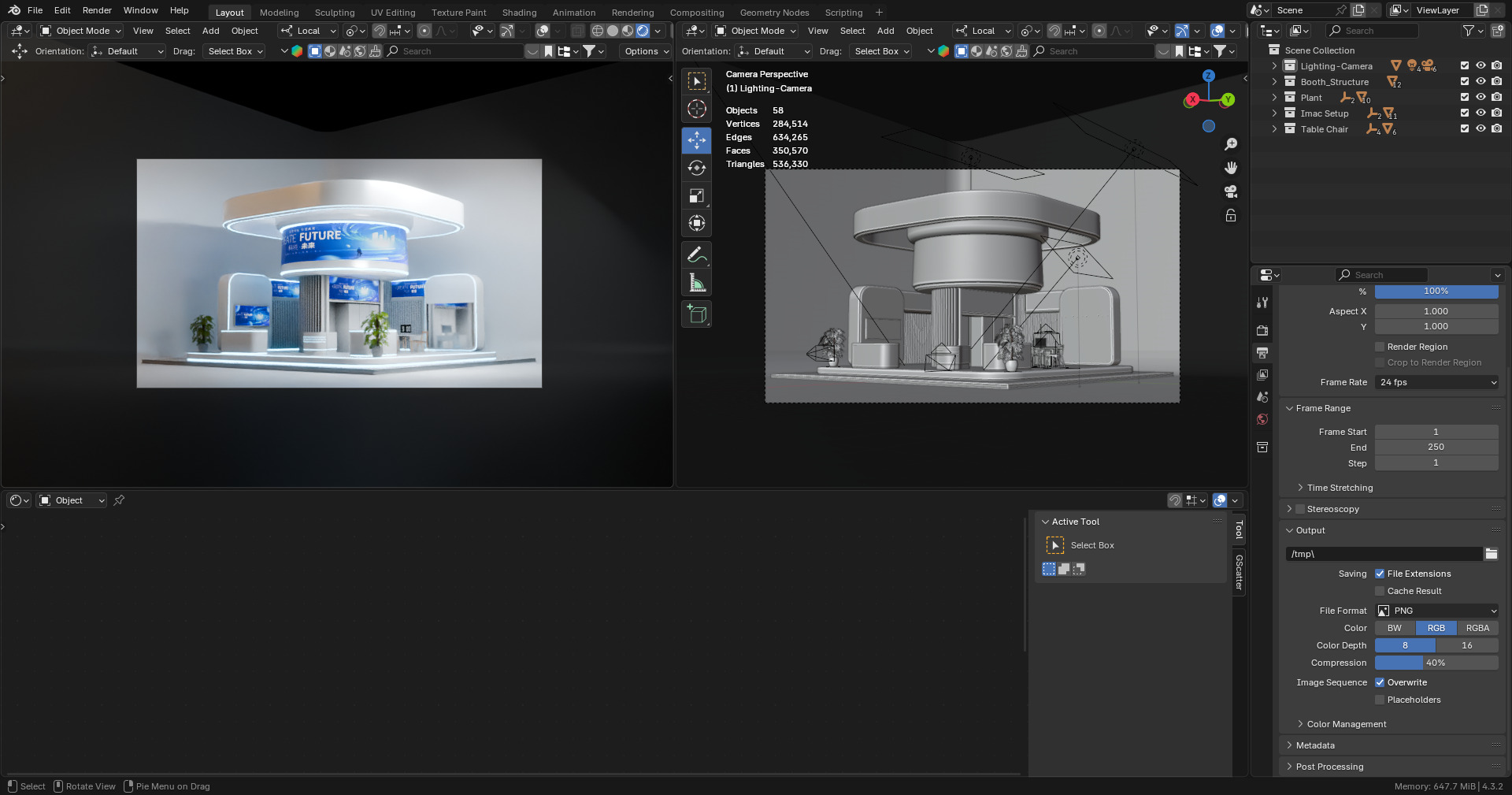 Modern Exhibition Booth 3D Model Trade Show Stand 3D model 3D model_8