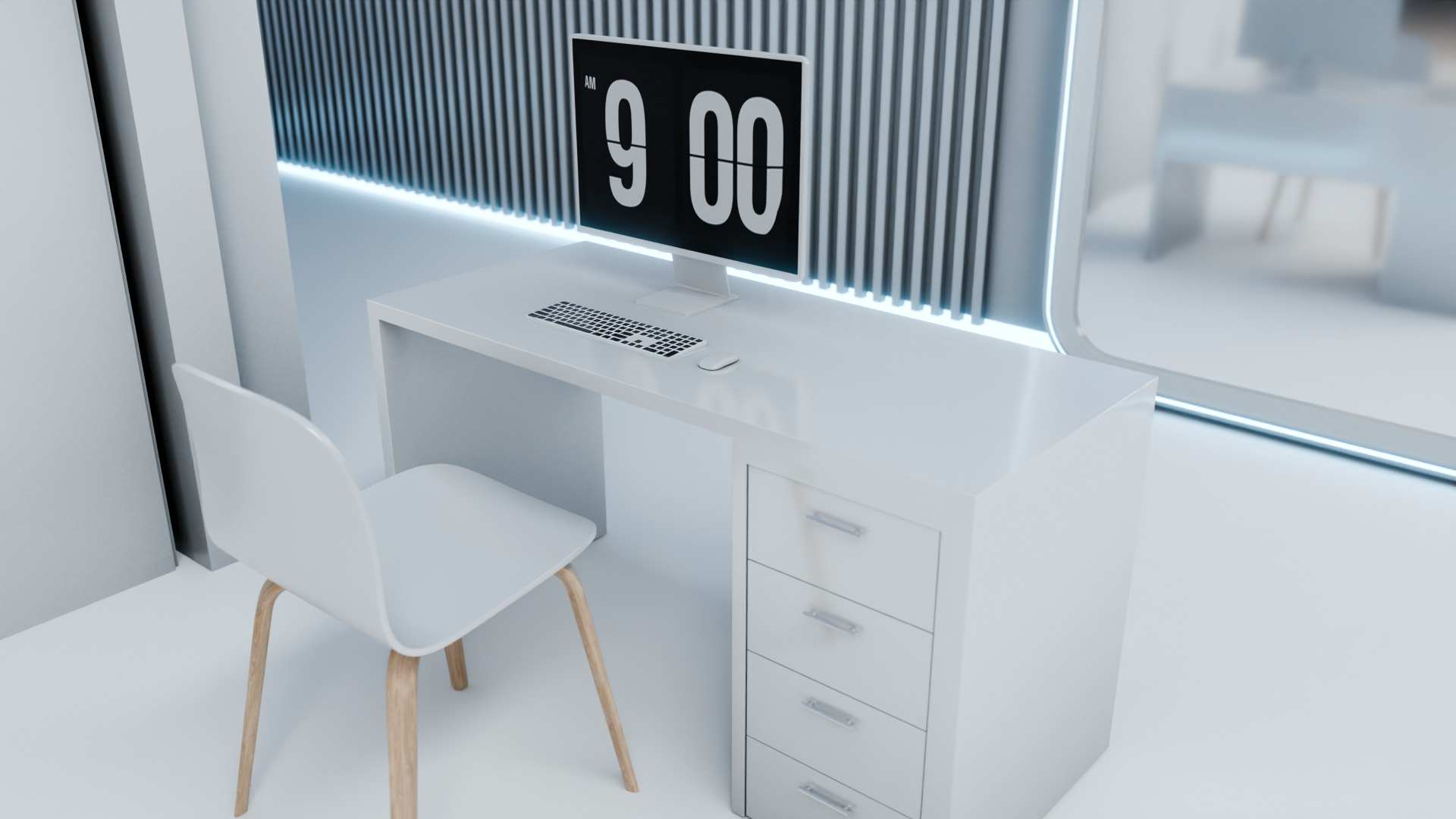 Modern Exhibition Booth 3D Model Trade Show Stand 3D model 3D model_3