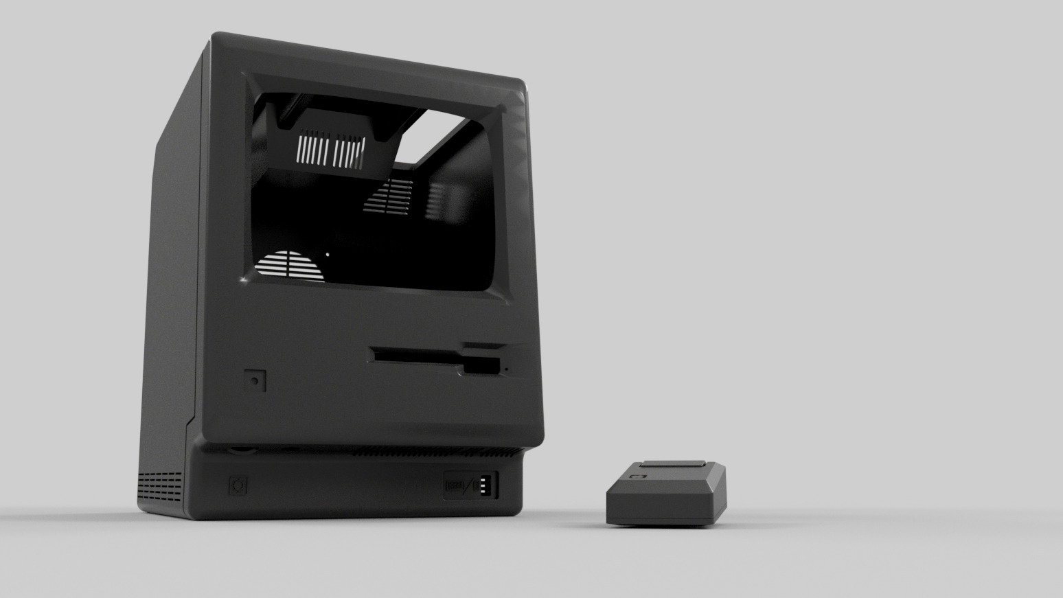 Macintosh Mini-Itx PC Case 3D print model_8