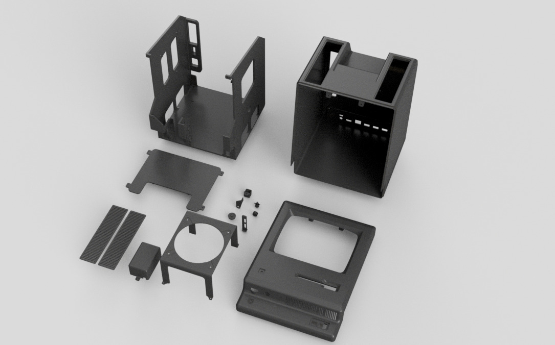 Macintosh Mini-Itx PC Case 3D print model_9