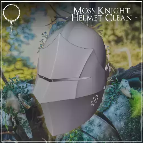Moss Knight - Helmet Clean 3D print model