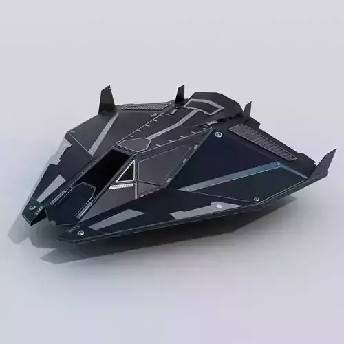 Sci-Fi Spaceship Low-poly 3D model