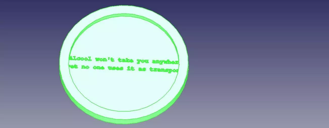 Funny Coaster 3D print model