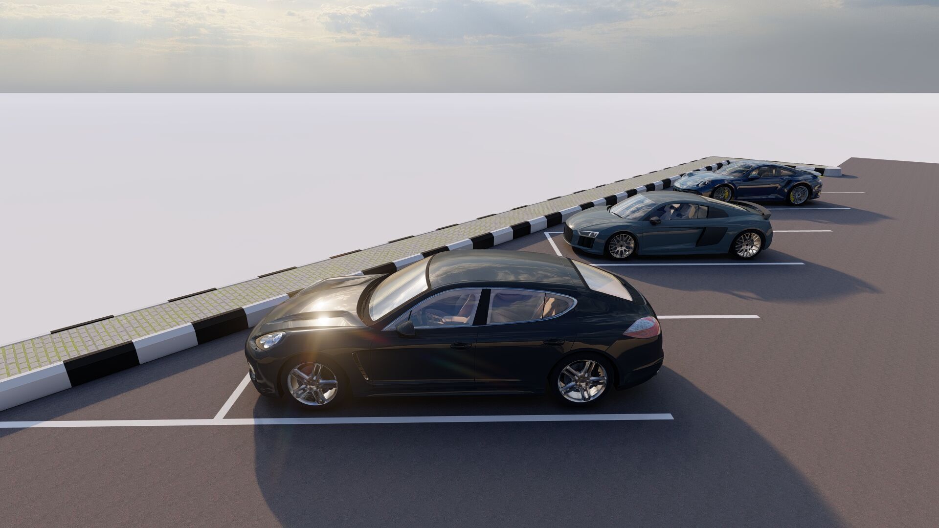 Parking-Parking Lot 3D model_12