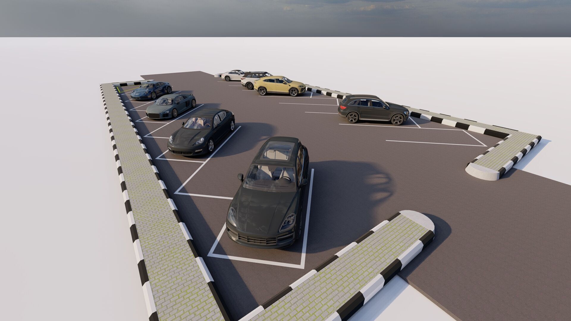 Parking-Parking Lot 3D model_6