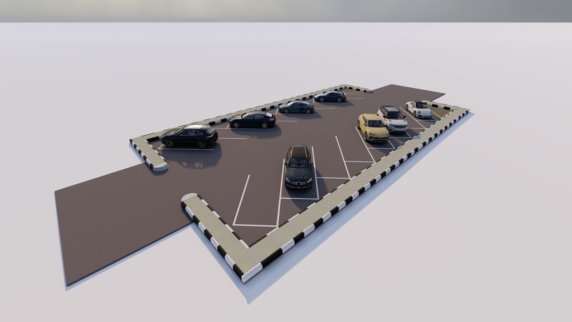 Parking-Parking Lot 3D model_4