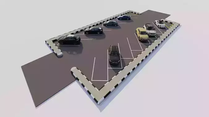Parking-Parking Lot 3D model Parking-Parking Lot 3D model