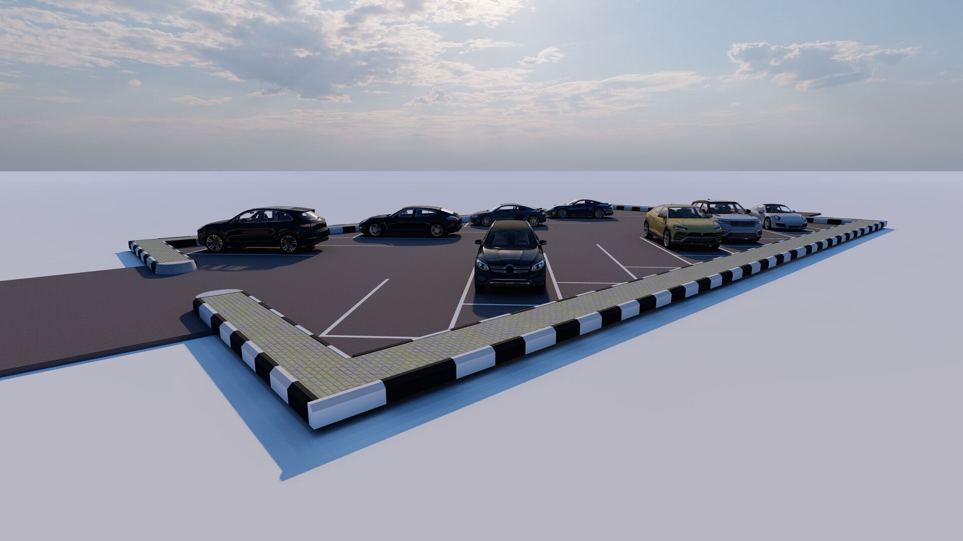 Parking-Parking Lot 3D model_18