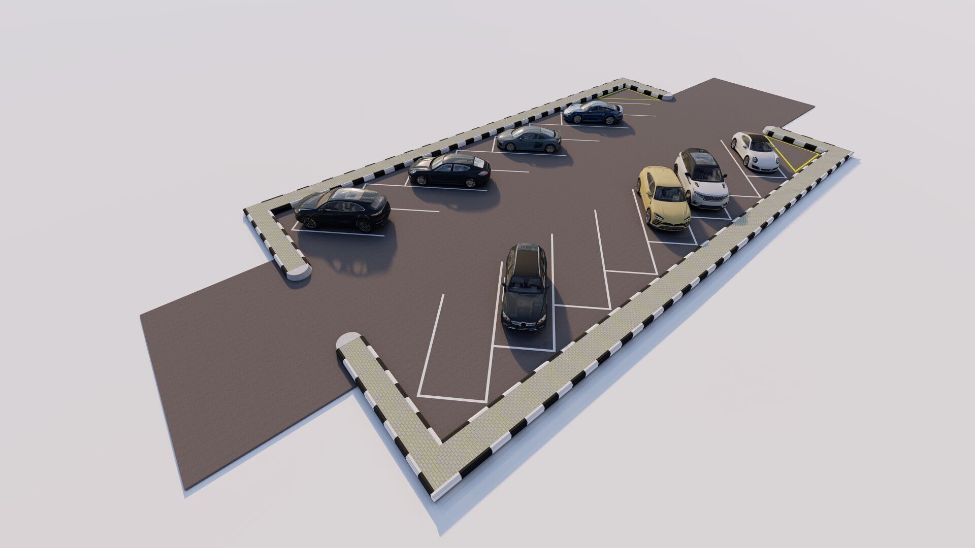Parking-Parking Lot 3D model_13
