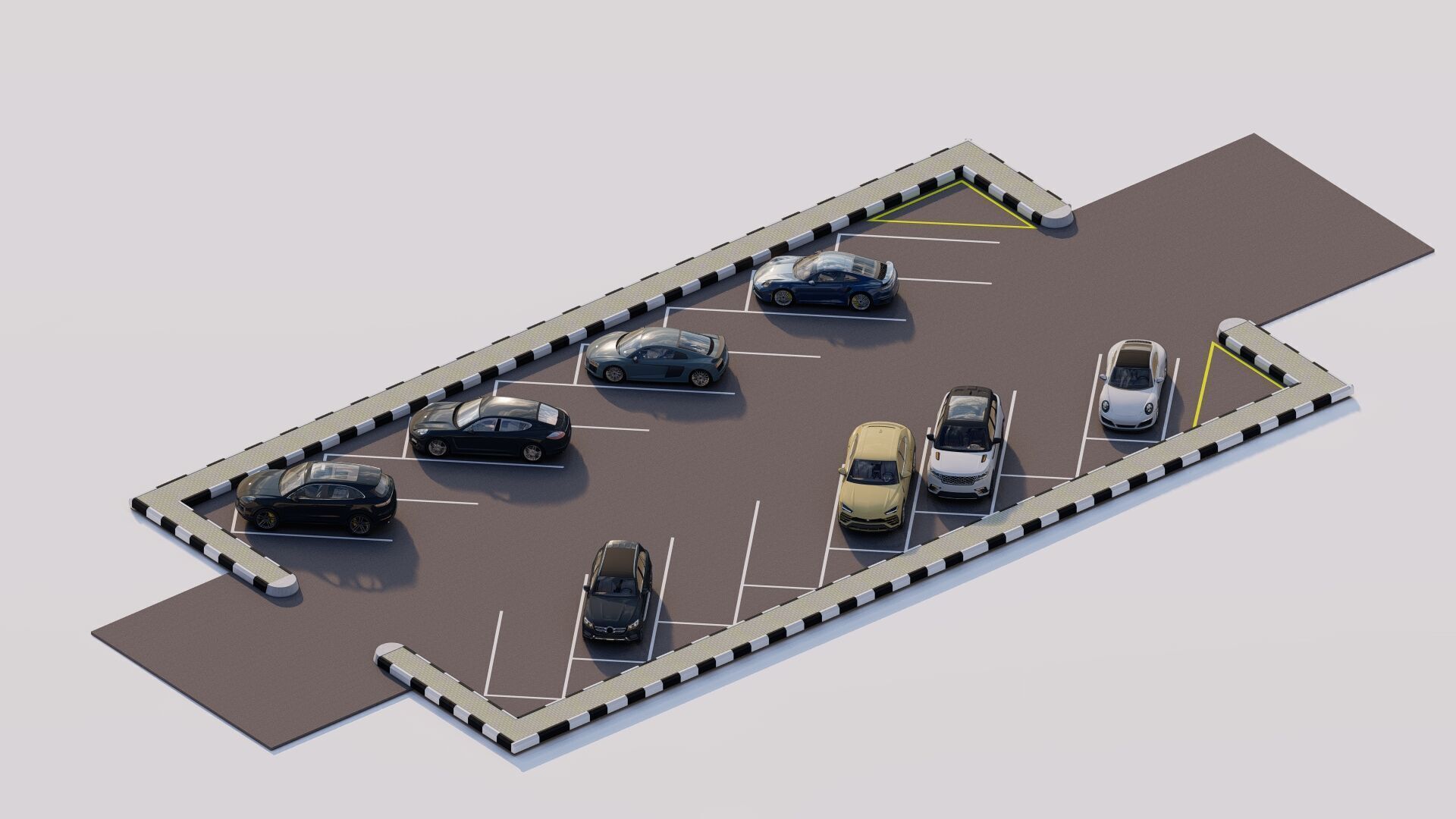 Parking-Parking Lot 3D model_10