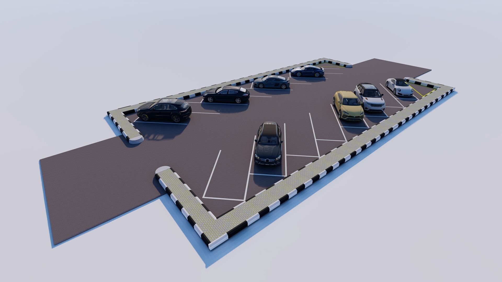 Parking-Parking Lot 3D model_1