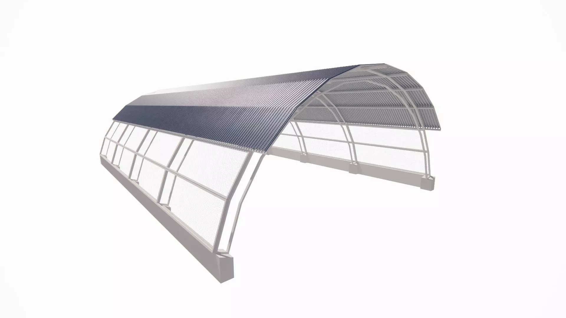 Metal silo-Warehouse-Warehouse Building 3D model