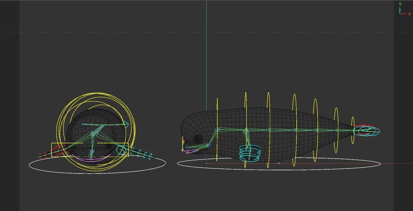 Rigged Cartoon Beluga Whale 3D model_11