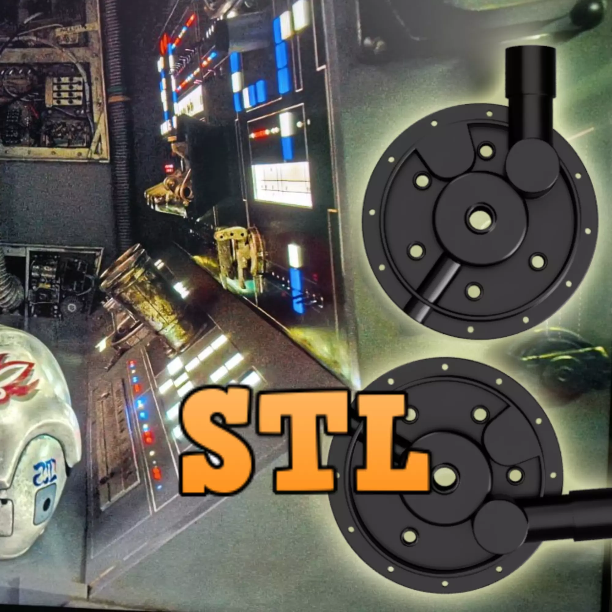 Millennium Falcon Tech Station Valve Housing Prop STL 3D print model